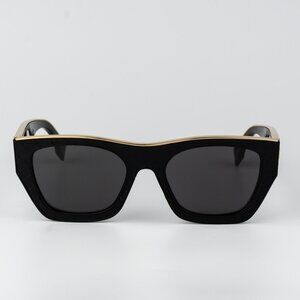 Fendi LEATHER LIMITED EDITION Men Sunglasses Square Black Grey FE40126I 01A